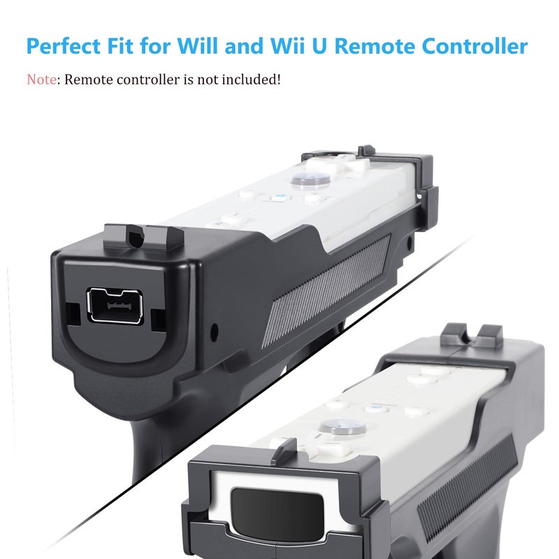 GLCONN Motion Plus Compatible with Wii and Wii U Controller, Gaming Accessories for Wii and Wii U Games - Set of 2 - Image 2